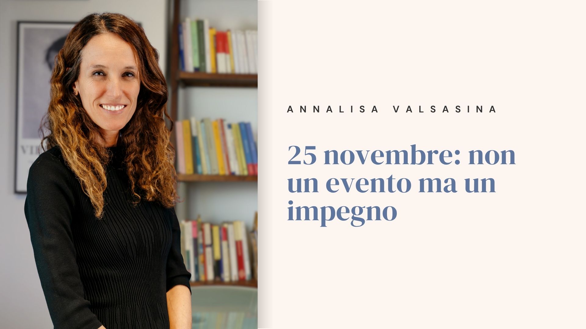 25 novembre: non un evento ma un impegno